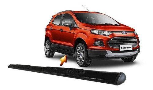 Estribo Tubular Oblongo Preto Ecosport 2013 2022