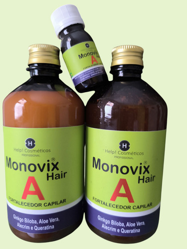 Kit Shampoo Help! Monovix Hair A 500ml Kit Profissional