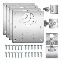 Comprar 4 Piezas Placas Reparadoras De Bisagras En Acero Inoxidable