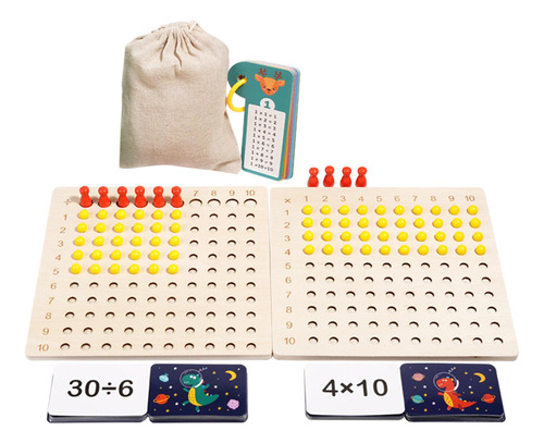 Tablero De Multiplicación Y División Montessori,