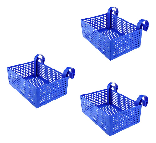 Cesta De Almacenamiento Junto A La Piscina Con Ganchos Porta