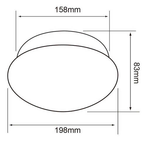 Imagen 7 de 7 de Lámpara Led De Sobreponer, Blanco, 12 W, Luz Cálida