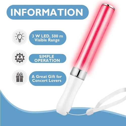 Palos De Luz Led Glow Sticks 15 Colores Conmutables 2pcs