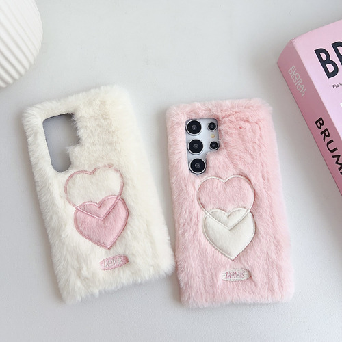 Funda De Felpa Love Para Samsung Galaxy S20 S21 S22 S23 S24