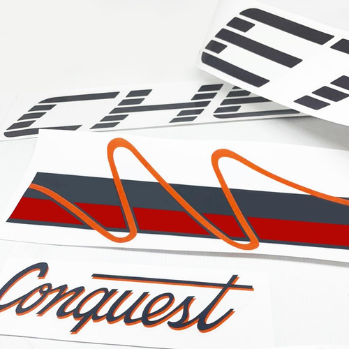 Kit Faixas/adesivos D20 Silverado Conquest 1996 + Chevrolet