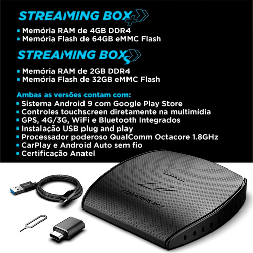 Sistema Android Multimídia Pioneer Com Carplay Streaming Box