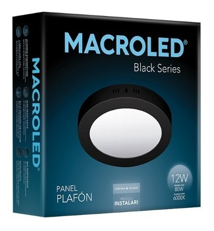 Plafón Led Redondo De Aplicar 12w Luz Fría Cálida Macroled