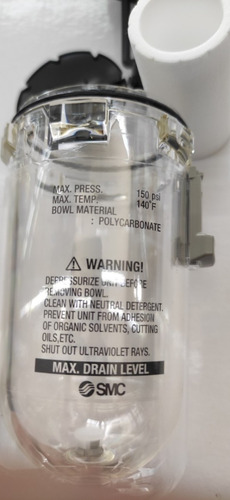 Filtro Para Aire Marca Smc 1/2 Npt Uso General Dren Manual