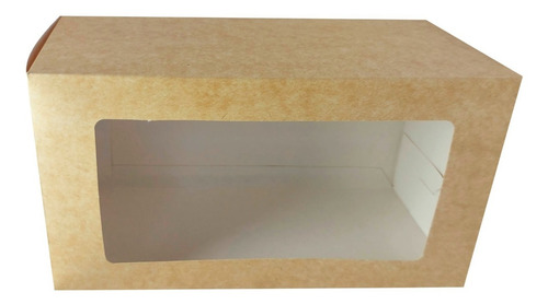 Caja Para Set Matero Mat3 Con Ventana X 10u Blanco Madera