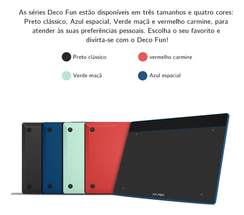 Para Mesa Digitalizadora Xp-pen Deco Fun S Azul