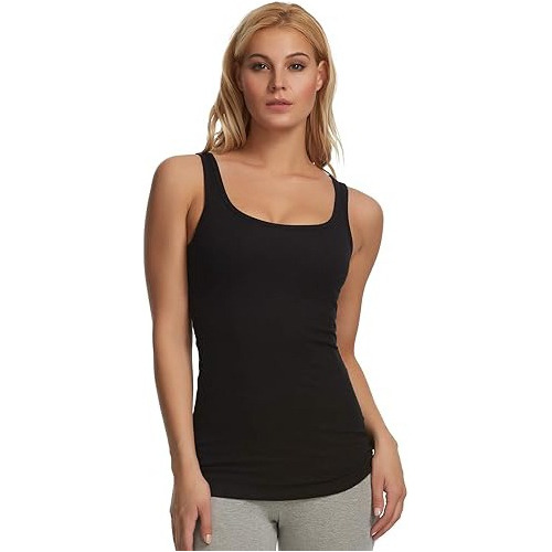 Pack 3 Camiseta Sin Mangas Dama Mujer Musculosa Fibra Bambú