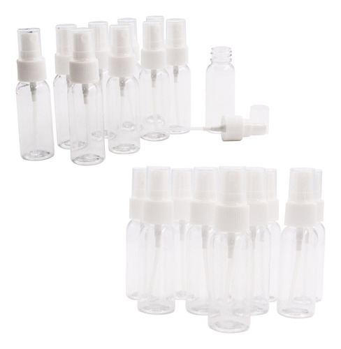 20 Frascos Botellas Atomizador Spray Plasticos 30ml 