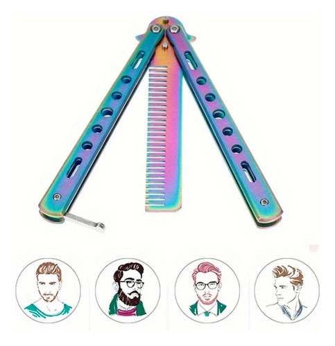 Peine Plegable De Acero Inoxidable Para Entrenamiento Con Fo