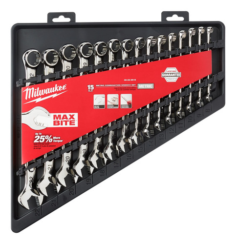 Kit De 15 Llaves Combinadas Metricas Milwaukee 48229515