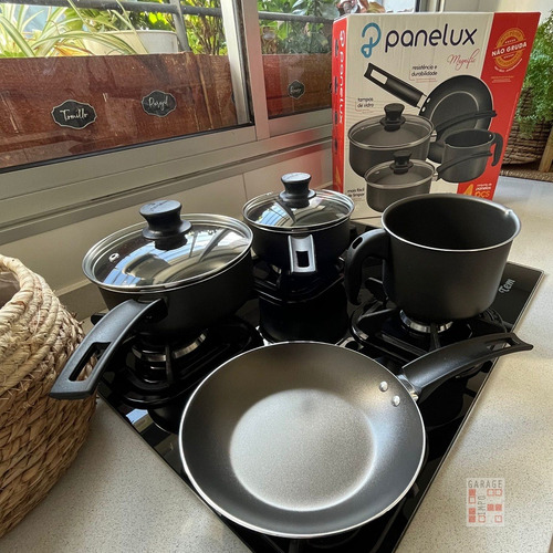 Imagen 3 de 9 de Juego Bateria De Ollas Sarten Kit De Cocina 4 Piezas Panelux