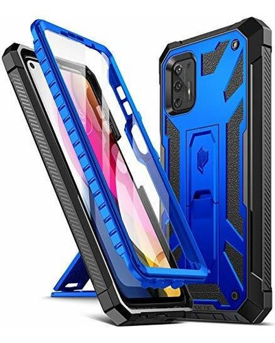 Funda Para Moto G Stylus Protector Resistente Azul Poetic   