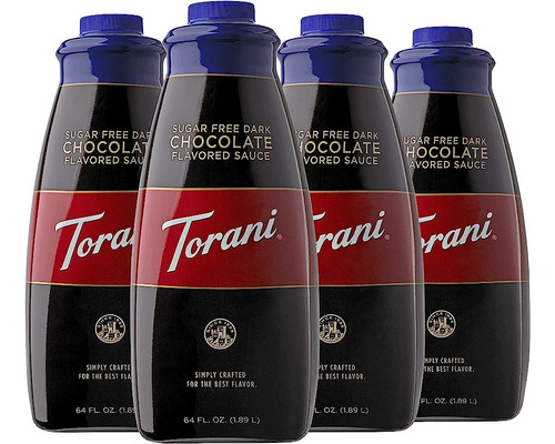 Torani Salsa De Chocolate Negro Caja C/4pzs De 8,16l C/u