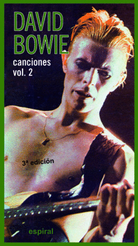 Libro Canciones Vol. 2 David Bowie