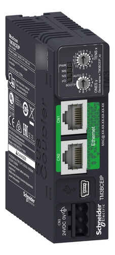 Tm3bceip Plc Distributed Io Module, Modicon Tm3, Ip20 Optim
