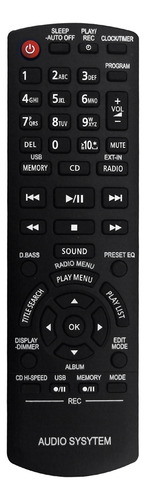 Mando A Distancia N2qayb000637 Para Sistema De Audio Panason