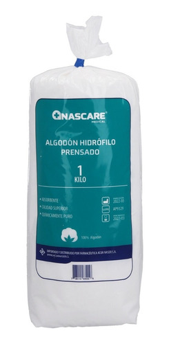 Algodón Hidrófilo Prensado 1 Kg Nascare