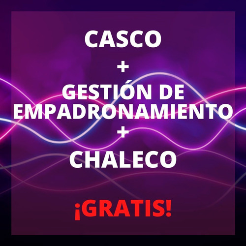 Tango Dx 110 - Casco + Gest. Empadrona. + Chaleco ¡gratis!