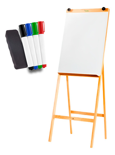 Cavalete Flip Chart Quadro Branco Porta Bloco + +