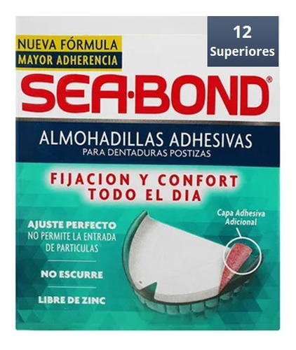 Sea Bond Almohadillas Adhesivas Superior Con 12