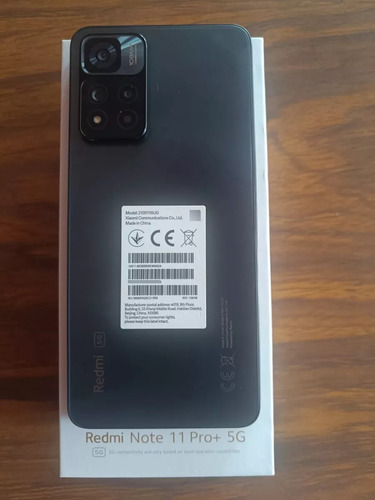 Xiaomi Redmi Note 11 Pro+, Incluye Cargador 120w Negro (Usado)