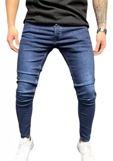 Pantalones Jeans Moda De Hombre, Jeans Slim Fit