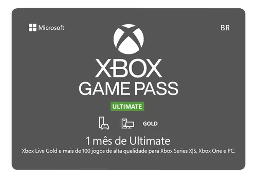 código xbox gamepass ultimate 1 mês ( código de 25 digitos