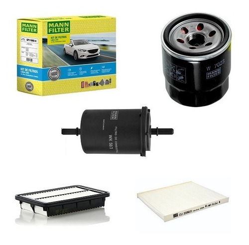 Kit Filtros Troca Oleo Hyundai Hb20 1.0 12-19 Sp11068-4 Mann