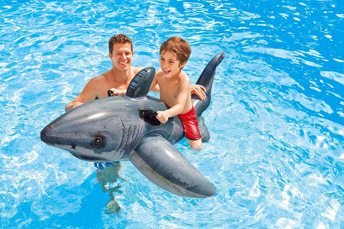 Imagen 3 de 3 de Inflable Tiburon Para Alberca Intex 1,73mx1,07m