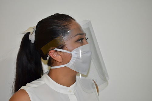 Careta Facial Mascarilla Completa Cubre Bocas Ojos Y Nariz Color Transparente