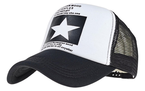 Gorra De Béisbol Con Estrella De Cinco Puntas Lavada Y Usada