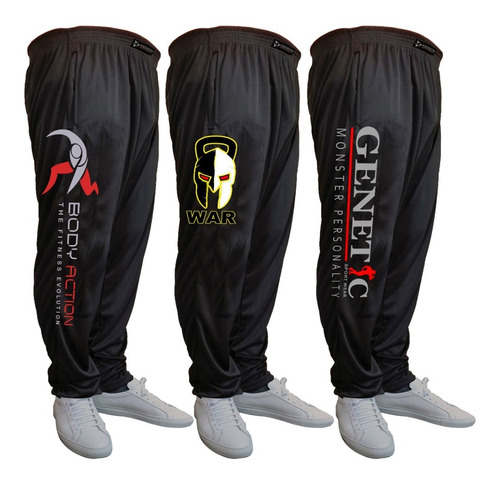 3 Pantalones Baggie Microfibra Genetic Triple Pack Training