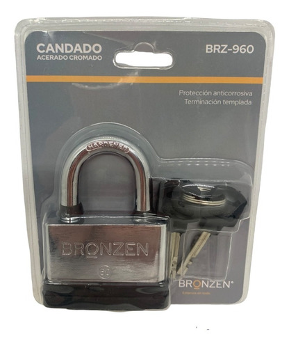 Candado Acerado Bronzen Templado 60 Mm-brz960