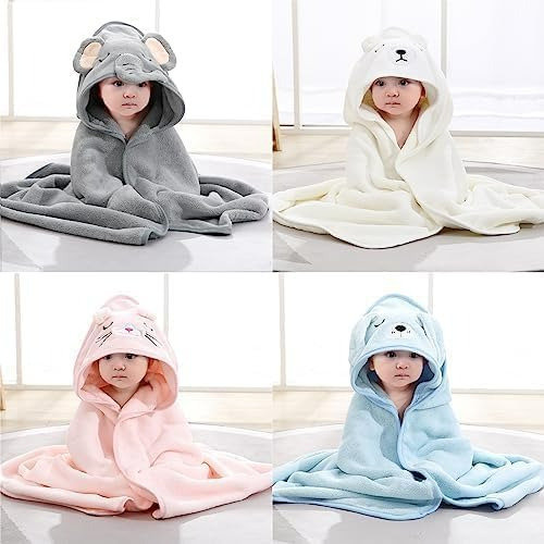 Bonita Toalla De Baño Con Capucha Bebes Durable Cómoda