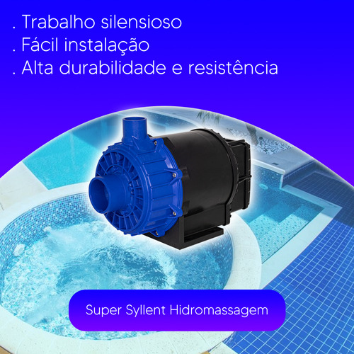 Motobomba Para Piscinas Com Hidro Super Syllent Alta Vazão