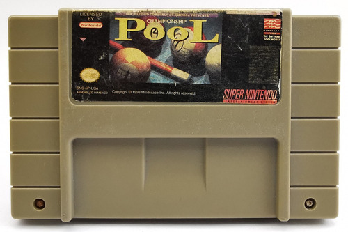 Championship Pool Snes Nintendo * R G Gallery