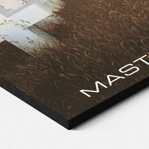 Imagen 2 de 5 de Cuadro Decorativo Metallica Master Of Puppets 30x30 Cm Mdf
