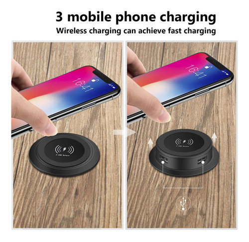 Cargador Inalámbrico Rápido De 5 X 10 W - Wi Rápido Integrad