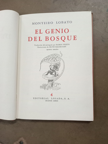 El Genio Del Bosque. Monteiro Lobato (1957/160 Pág).