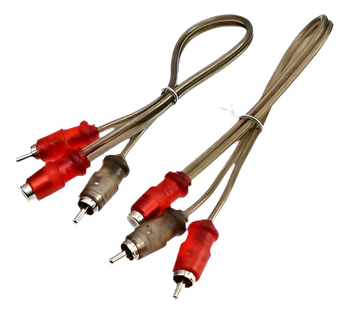 2 Rca Audio Cable Y Parche 2 Macho A Plug Hembra 1 Ofc Espir