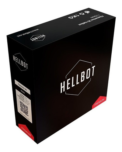 Imagen 1 de 1 de Filamento 3D PLA Hellbot de 1.75mm y 1kg negro