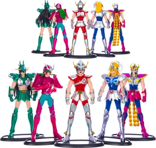 Figuras Caballeros Del Zodiaco Bronce Saint Seiya Set 5pz