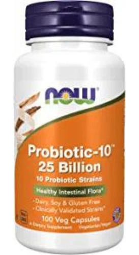 Probiótico 100caps - Now - Unidad a $2449
