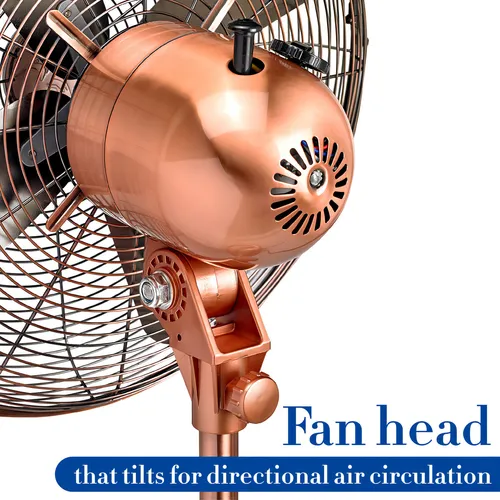 Deco Breeze Ventilador Oscilante De 3 Velocidades Con Altur