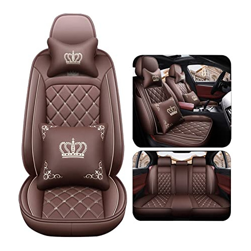 Full Set,universal Fit Crown Car Seat Covers Waterproof...