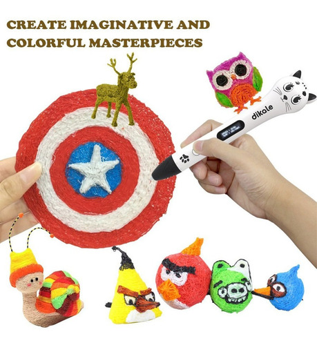 Imagen 3 de 7 de Filamento Dikale Para Impresora 3d De 36 Mts 12 Colores